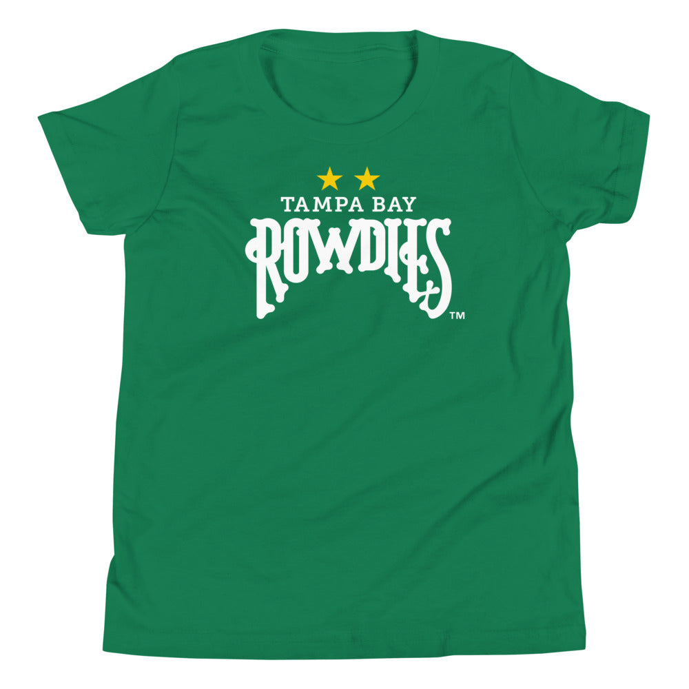 Tampa Bay Rowdies Crest Kids T-Shirt Kelly