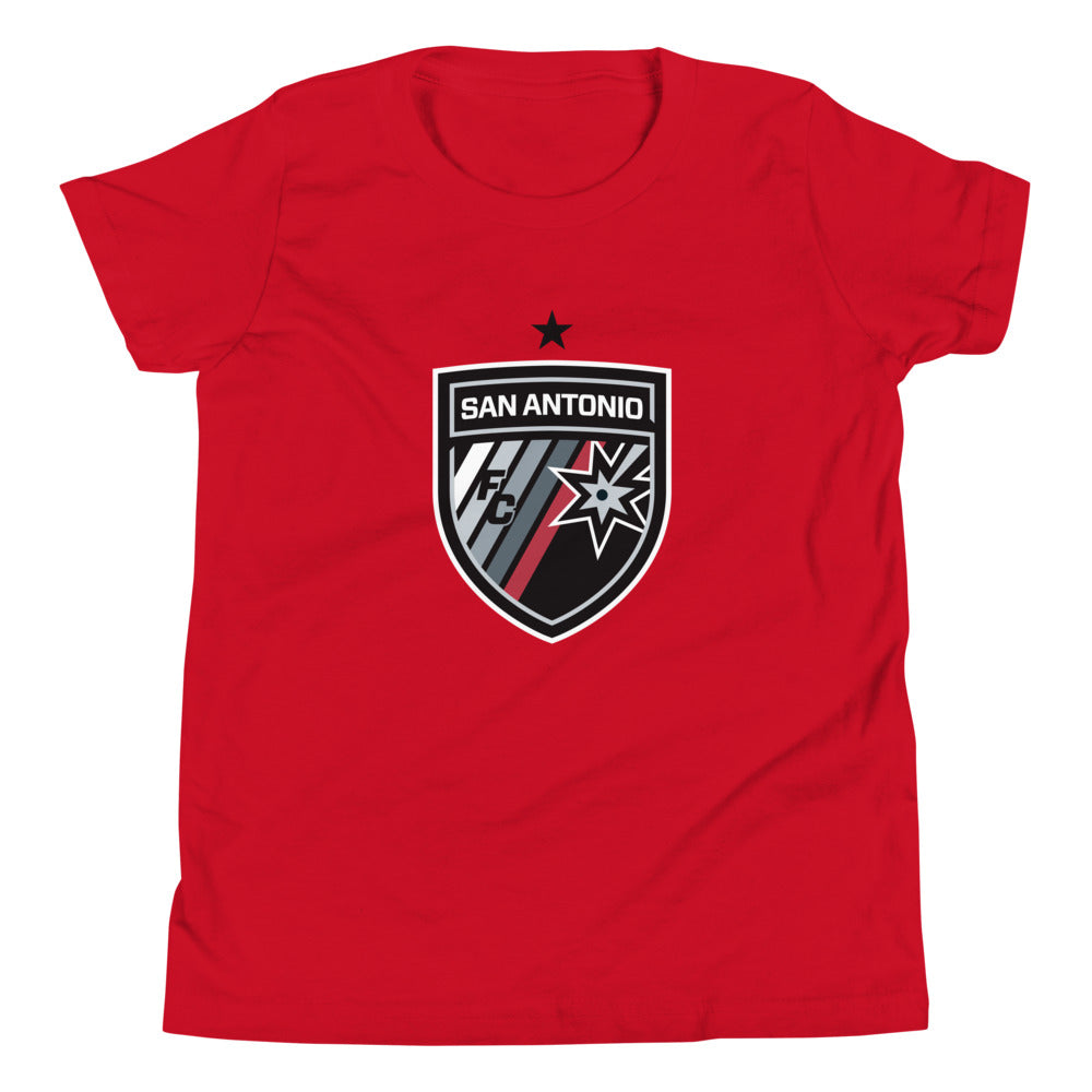 San Antonio FC Crest Kids T-Shirt Red