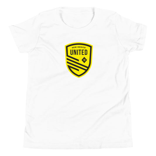 New mexico united crest kids t-shirt - white